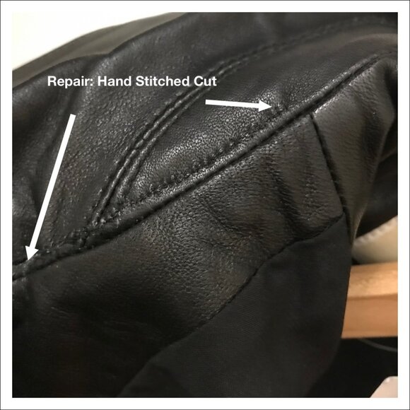 Michael for Michael Kors Faux Leather Bomber Jacket Sample  - Med - NWT  If new - Picture 10 of 10